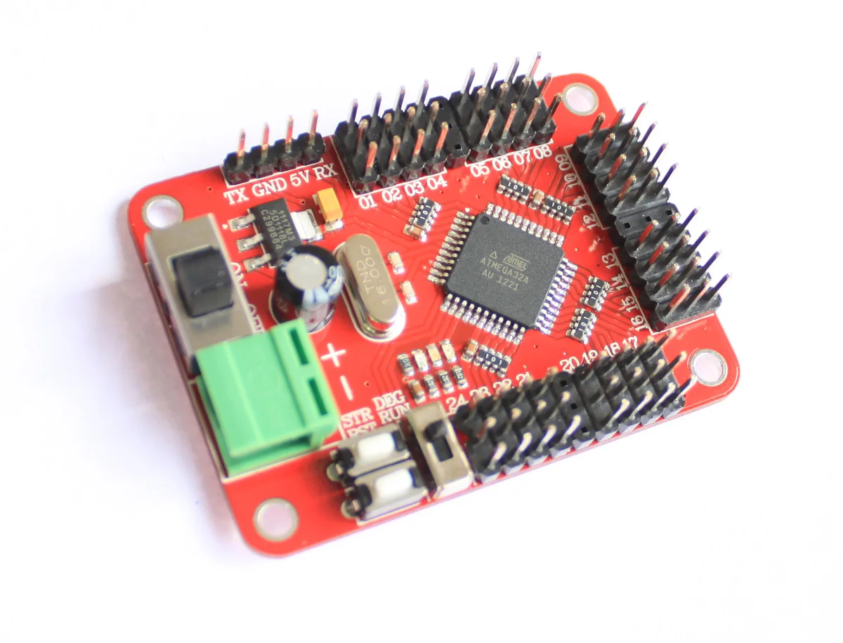 

24-rudder Servo Controller Control Board Debug Board Direct Serial Download [DEV1312]