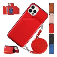 wallet case for xiaomi poco m3 x3 nfc redmi 9t 9a 9c note 9s 9 pro crossbody cover credit card holder wrist strap lanyard purse