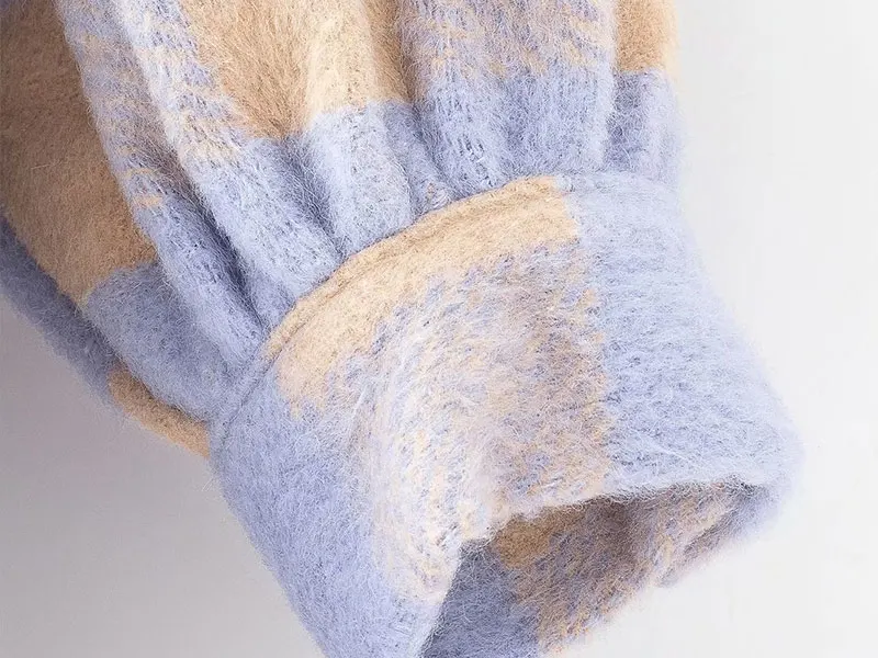 

Women 2020 Fashion Overshirts Oversized Checked Woolen Jacket Coat Vintage Pocket Asymmetric Female Outerwear Chic Tops jacket