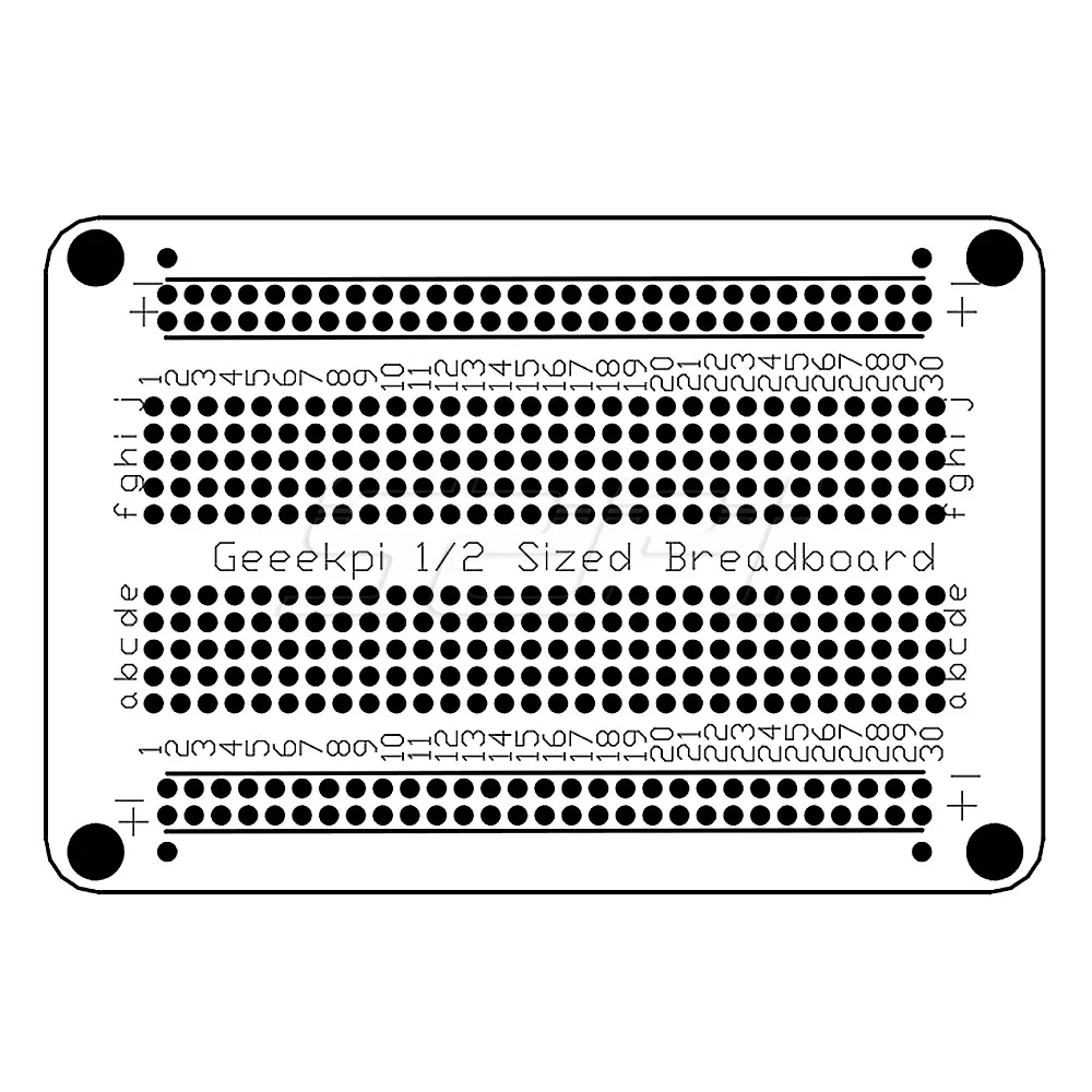 Печатная плата 52Pi печатная с пайкой макетная для Arduino и проектов DIY Electronics