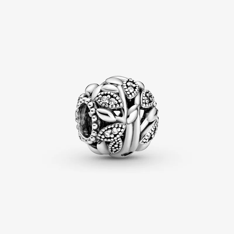 

2021 NEW Fashion 925 Sterling Silver Beads Openwork Family Tree Charms fit Original Pandora Bracelets DIY Women Jewelry