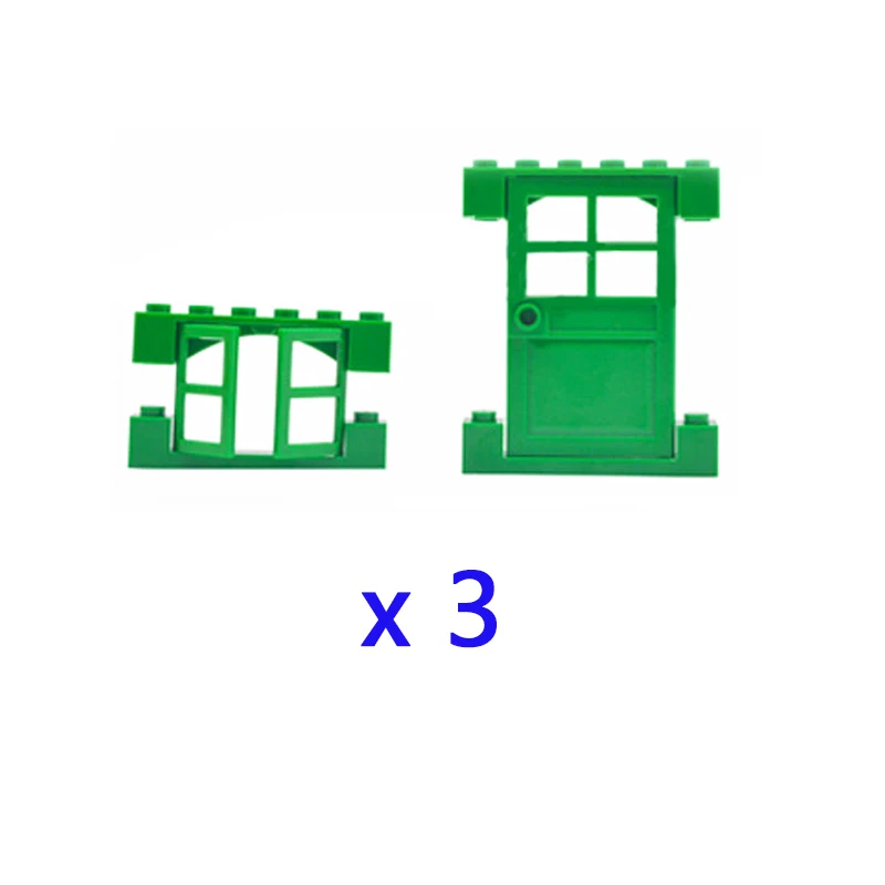

Doors and Windows DIY Blocks Building Bricks 3set Educational Assemblage Construction Toys for Children Birthday Christmas Gift
