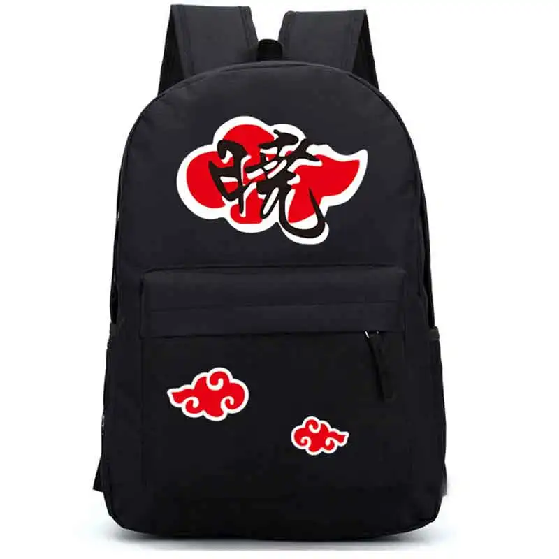 Модный повседневный рюкзак аниме Hokage Akatsuki с красными облаками Студенческая