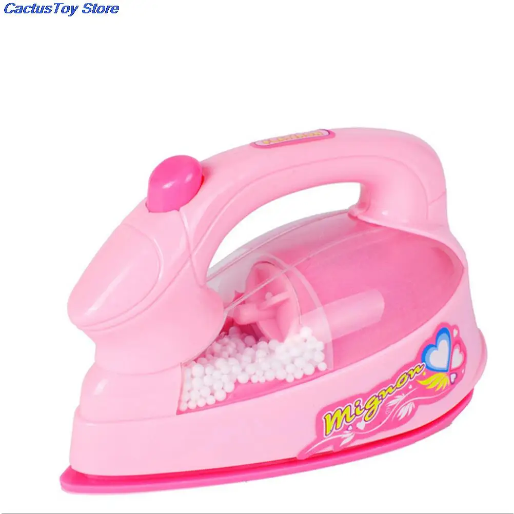 Plastic Mini Electric Iron Light-up Simulation Kids Children Play House Toy Baby Girls Pretend Toys | Игрушки и хобби