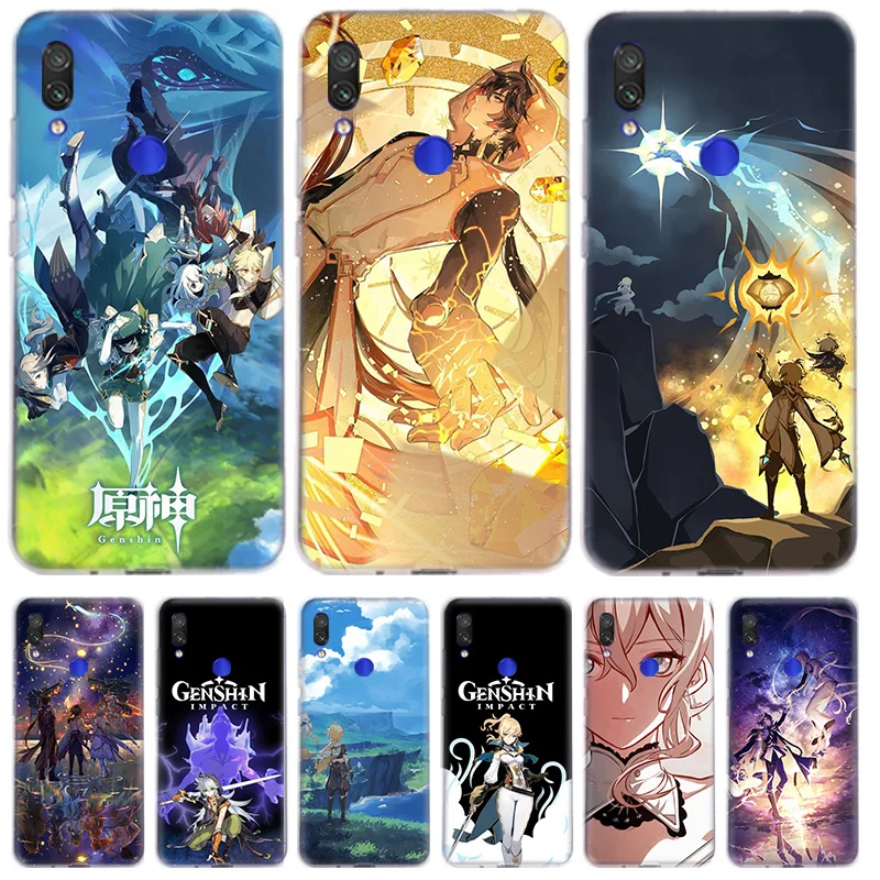 

Genshin Impac Game Phone Case For Xiaomi Redmi Note 10X 9 8 7 6 5 Plus 4 4X Pro 9C 9A 8A 7A S2 K40 K20 TPU Back Cover