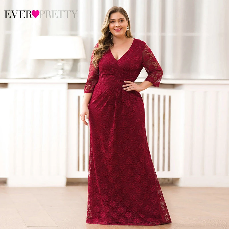 Длинные Выпускные платья русалки размера плюс элегантные вечерние кружевные с