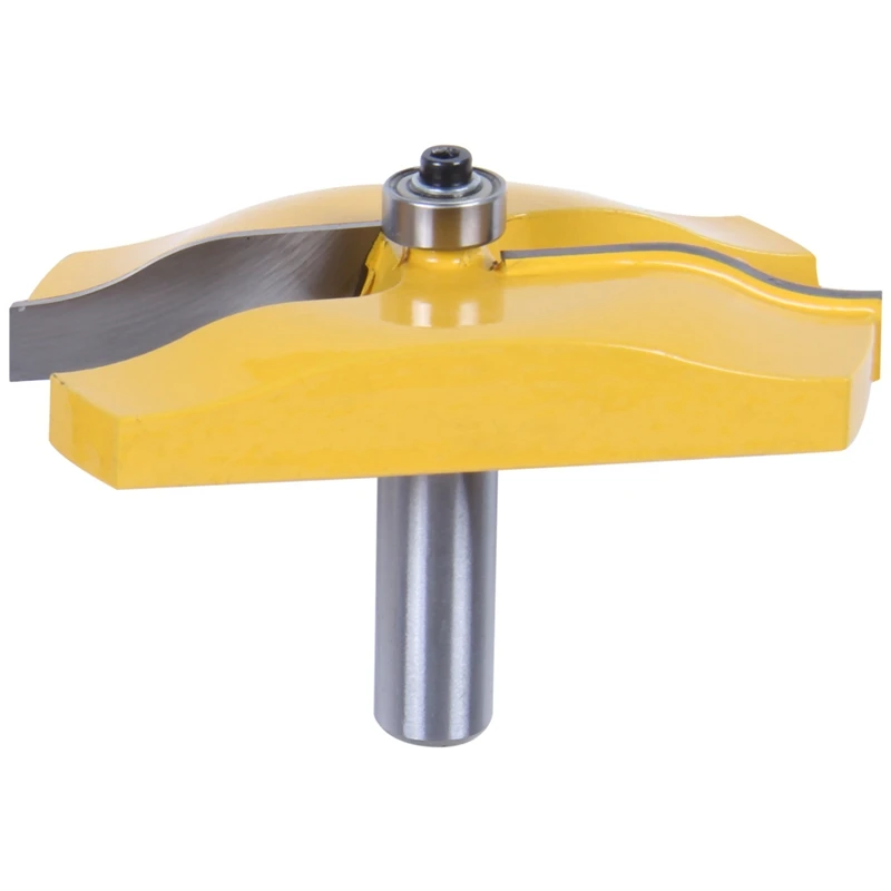 

3 PCS Router Bit Set, 1/2-Inch Shaker Raised Panel Round Over Cabinet Door Router Bit Set with Back-Cutter Panel Raiser 1/2-Inch
