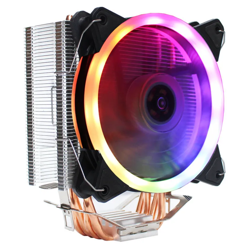 Кулер для процессора Intel LGA 1150/1151/1155/1156/775/1366 AMD радиатор с 4 тепловыми трубками и