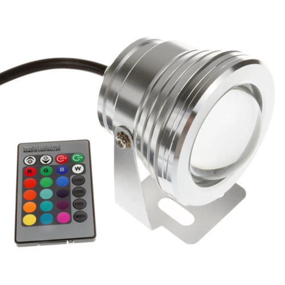 Новый 1 шт. наружный 10 Вт IP68 RGB подводный Светодиодный точечный светильник