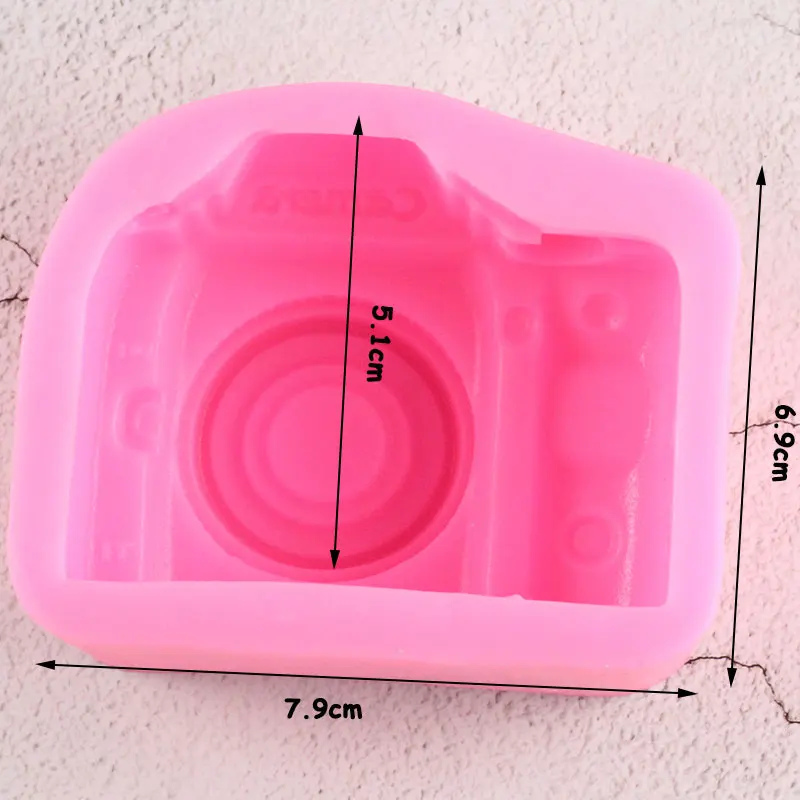 3D Camera Silicone Mold Soap Resin Clay Candle Molds Fondant Cake Decorating Tools DIY Baking Candy Chocolate Gumpaste Moulds | Дом и сад