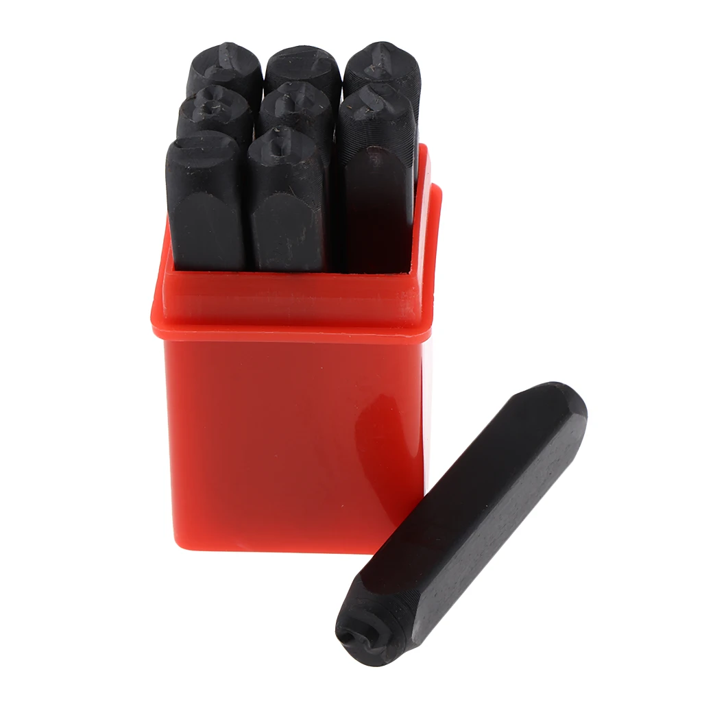 Набор штамповки с цифрами 0 9 набор стальных металлических штампов 8 мм красный