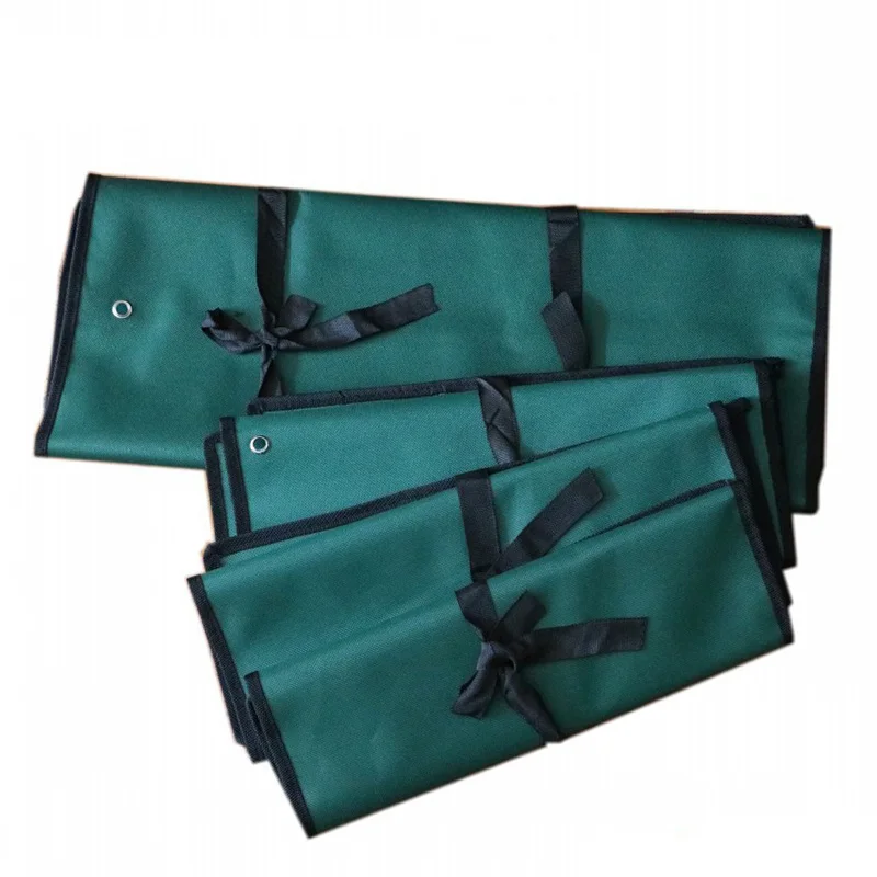 

Bundled canvas tool bag Pockets Double Opening Offset Ring Spanner Kit Case Tool Bag Spanner Wrench Roll Up Storage Bag