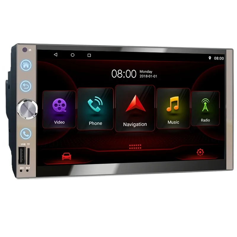 Автомагнитола 2 Din 7 дюймов стерео Android 10 0 BT Wi-Fi GPS-навигация Авторадио головное