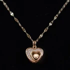 Ожерелья с подвеской в виде сердца для женщин, ювелирные изделия, золотая цепочка на шею, чокер из нержавеющей стали, ювелирные изделия 2021, корейская мода, бесплатная доставка