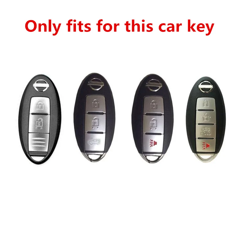 

2/3/4B Carbon Silicone Car Key Case For Nissan Qashqai J10 J11 X-Trail t31 t32 kicks Tiida Pathfinder Murano Note Juke