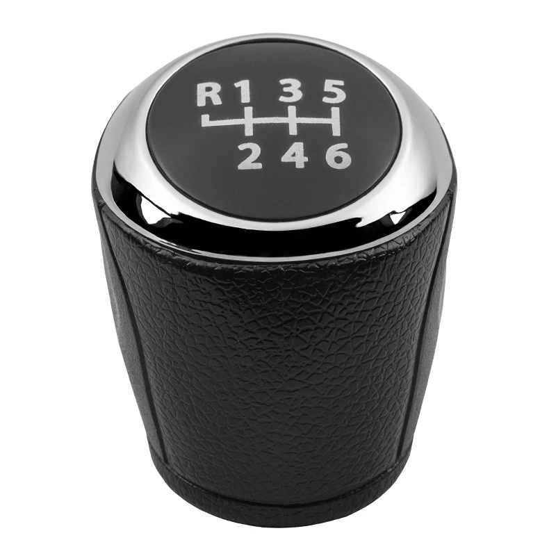 Хромированная черная кожаная ручка переключения передач рычаг для Cruze 2008 2009 2010 2011