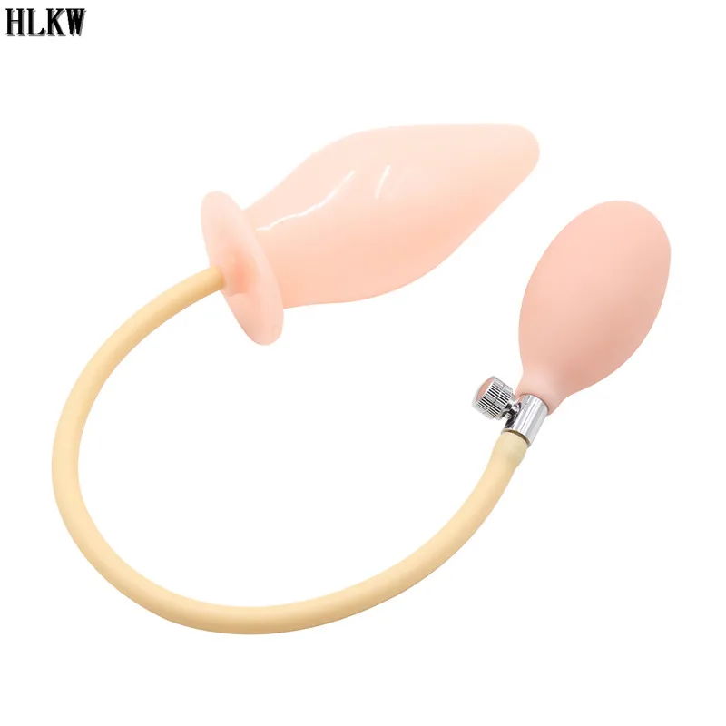 Большая силиконовая Анальная пробка надувная расширяемый анальный расширитель