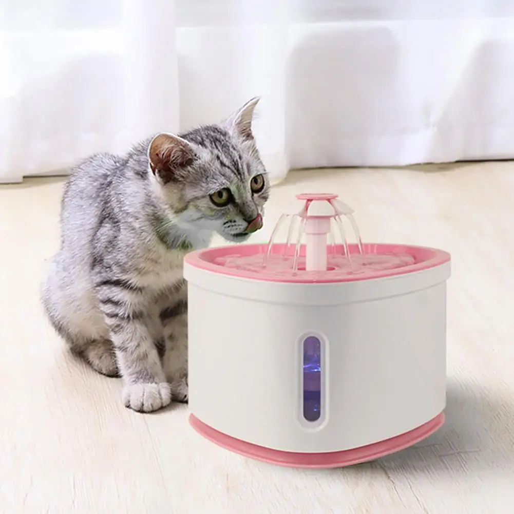 Автоматический диспенсер для воды в форме сердца домашних животных фонтаны