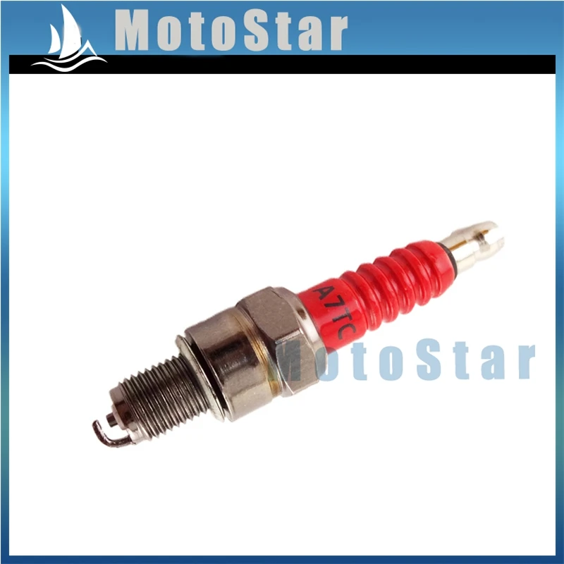 Красная свеча зажигания A7TC для 50cc 90cc 110cc 125cc 140cc 150cc 160cc Pit Dirt Bike ATV Quad картинг багги |