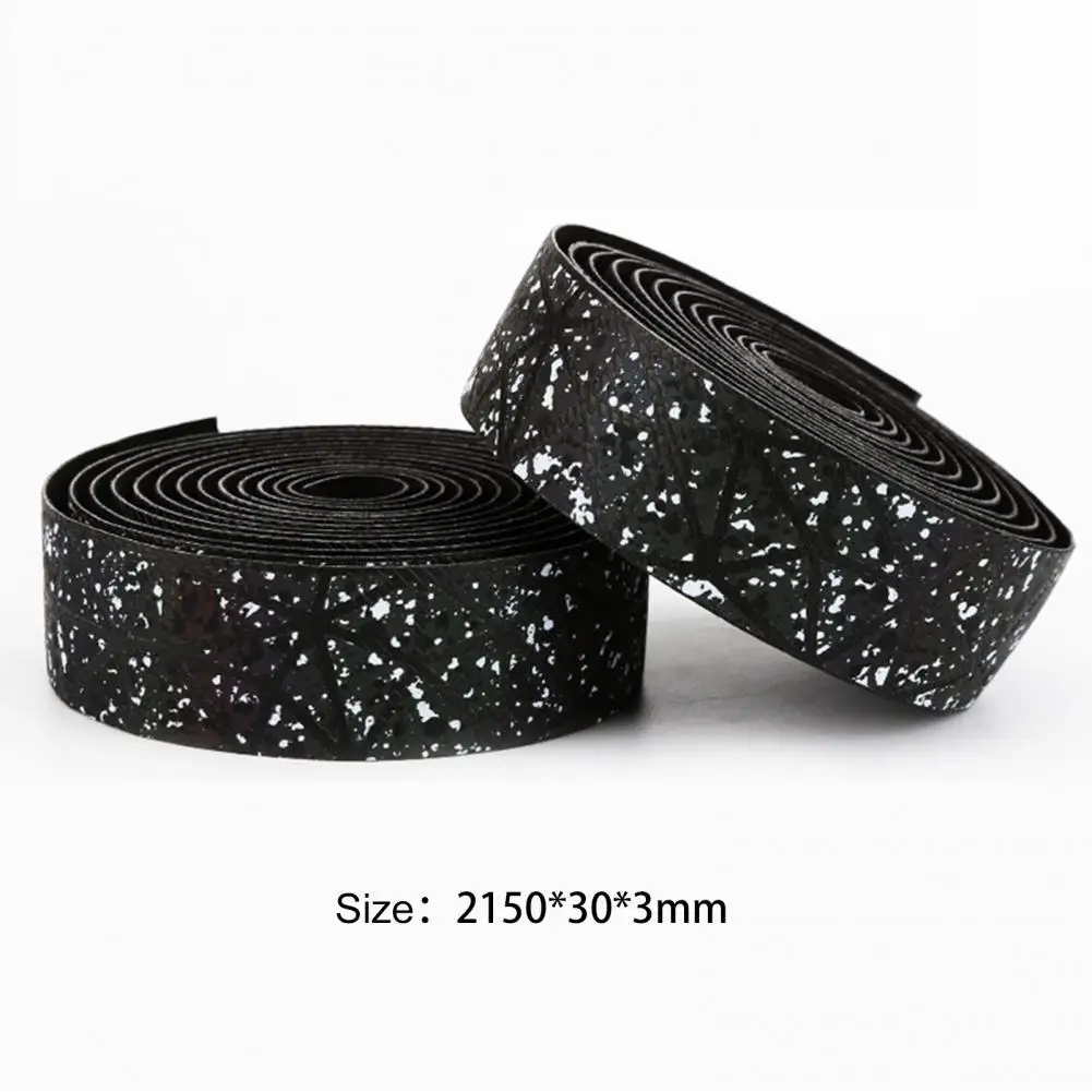 

2Pcs Anti-shock Bicycle Reflective Handlebar Tape Safe Night Riding Hand Belt with Bar Plug Bicycle Handlebar Strap Cycling