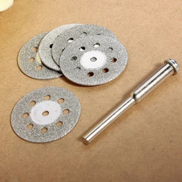Combiubiu 6pcs 22mm Dremel Accessories Diamond Grinding Wheel Saw Circular Cutting Disc Rotary Tool for Stone | Инструменты