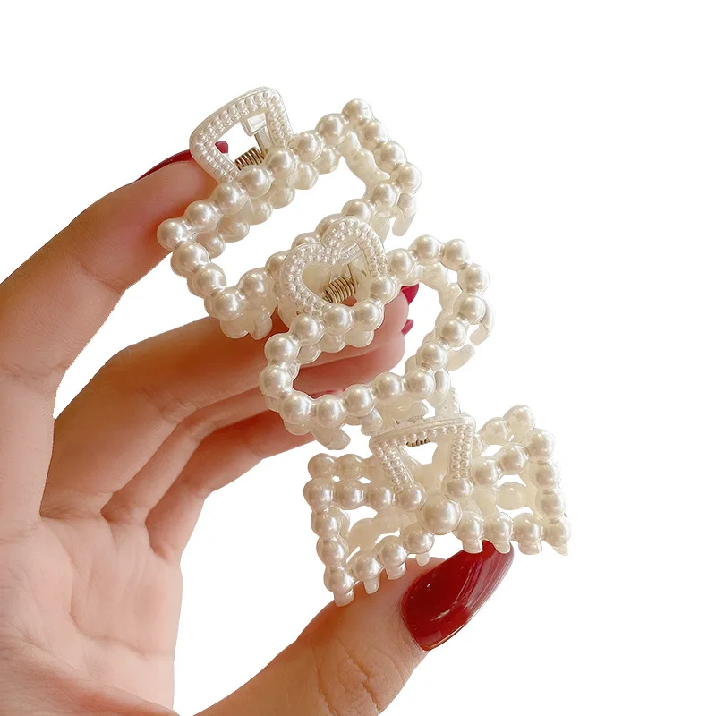 Горячая маленькая жемчужная заколка для волос головы на спине Корейская Новая