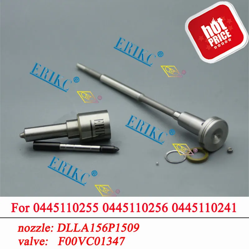 ERIKC 0986435152 Форсунка инжектора DLLA156P1509 клапан F00VC01347 запасные части ремонтные