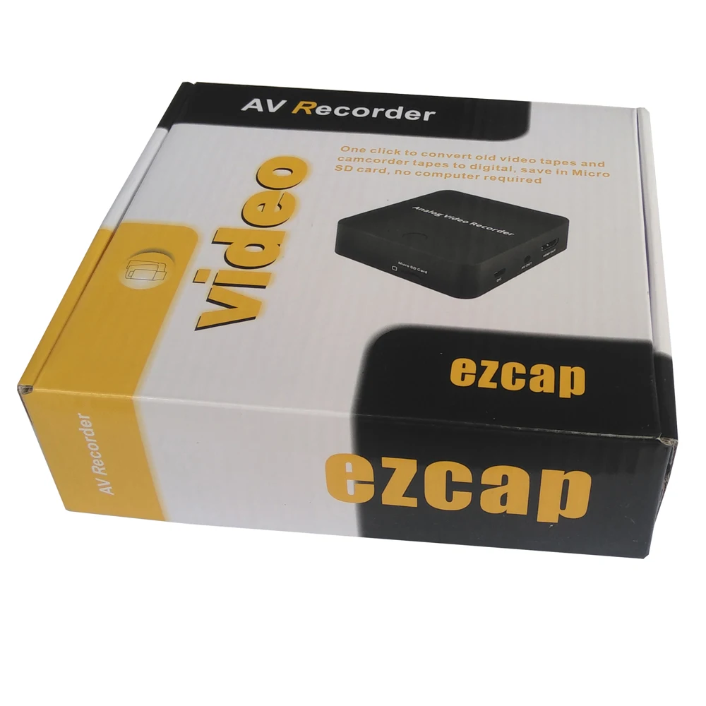 

Video Audio Recorder, record analog video VHS, Hi8, VCR, DVR, DVD Player to digita format save in SD Card directly, no pc