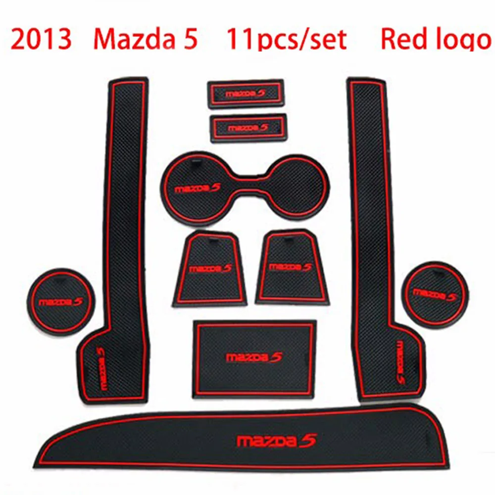 11 шт./лот автомобильный Стайлинг латексный дверной коврик с желобом