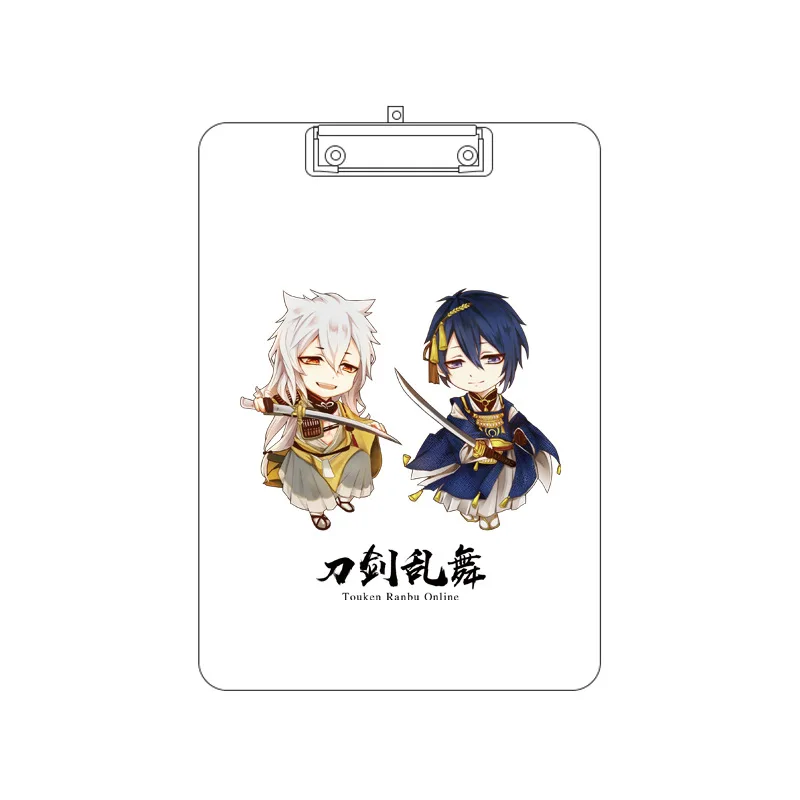 

Demon Slayer Blade Cartoon Anime Acrylic Splint Touken Ranbu Peripheral Writing Pad Folder Splint