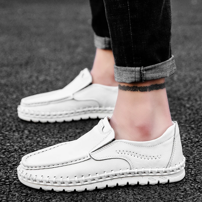 

Classic Men's Casual Shoes Outdoor Designer Men's Loafers Italian Style Men Moccasins Comfortable Pull-on Men's Wedding Shoes
