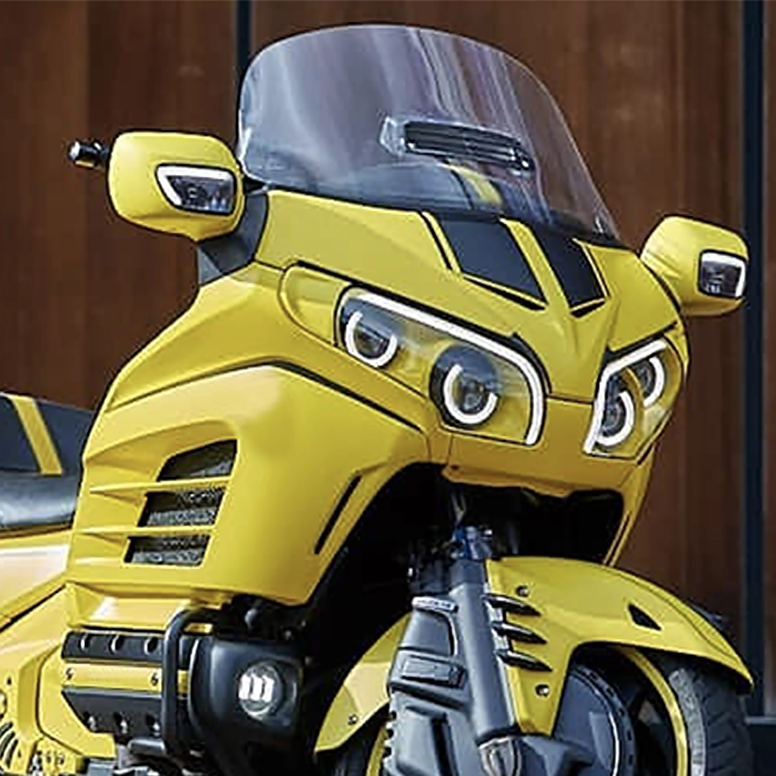 

Лобовое стекло мотоцикла Cafe Racer для Honda Gold Wing GL1800 2001-2017