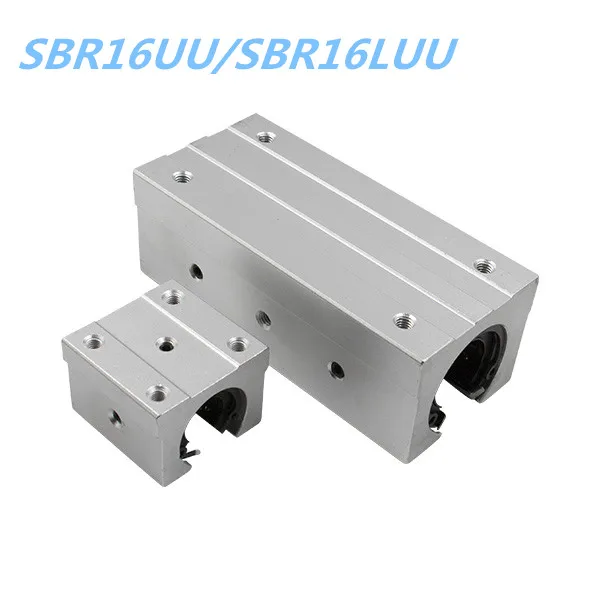 16 мм линейный рельсовый блок SBR16UU/SBR16LUU для рельсов SBR16|Линейные направляющие| |