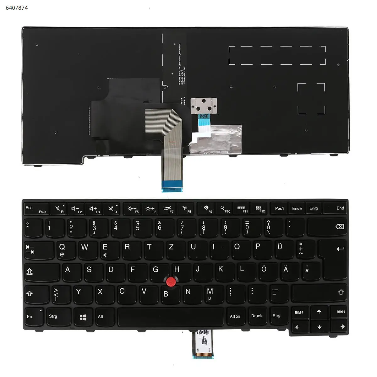 German QWERTZ Layout New Replacement Keyboard For Thinkpad T440 T440P T440S T431S T450 T450S T460 Laptop with Backlit & Pointer