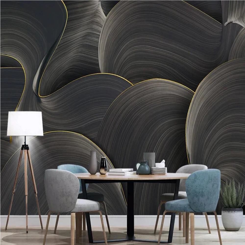 

Custom 3D wallpaper mural Nordic hand-painted abstract art relief geometric living room background wall painting decorative pain