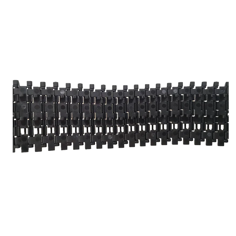 Пластиковая гусеница для робота танка амортизирующая цепь колесо с резьбой под