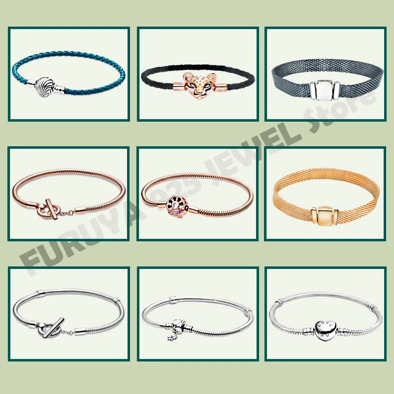 

2020 New 925 Sterling Silver Retro Bloom Rose Golden Color Daisy Flower Barrel Clasp Snake Chain Bracelet Women Jewelry