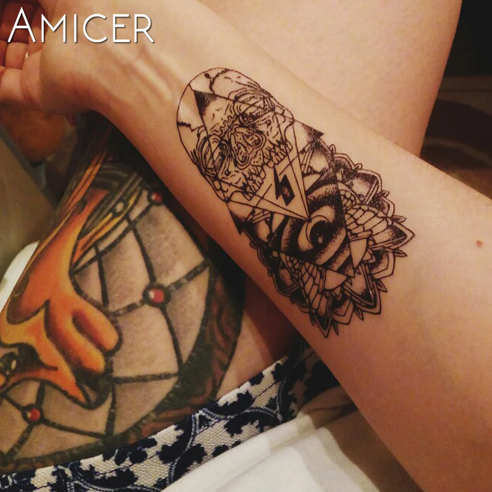 Waterproof Temporary Tattoo Sticker eye of God totem tattoo body art Water Transfer fake flash tattoos for girl women men | Красота и