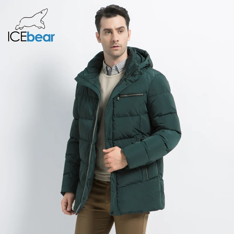 ICEbear2019 Новые мужские зимние пальто высокого качества Мужская куртка Модная