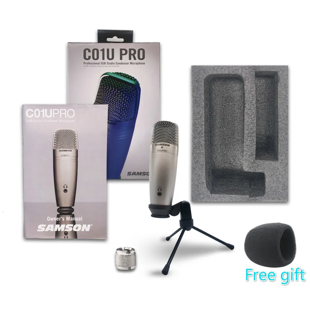 Samson C01u Pro Free Wind Sponge) Usb конденсаторный микрофон для студийной записи музыки youtube видео