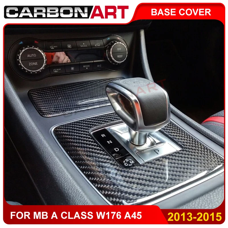Carbon fiber car interior storage box ashtray cover trim Styling Sticker For MB A Class A45 W176 A180 2013 2014 2015 | Автомобили и