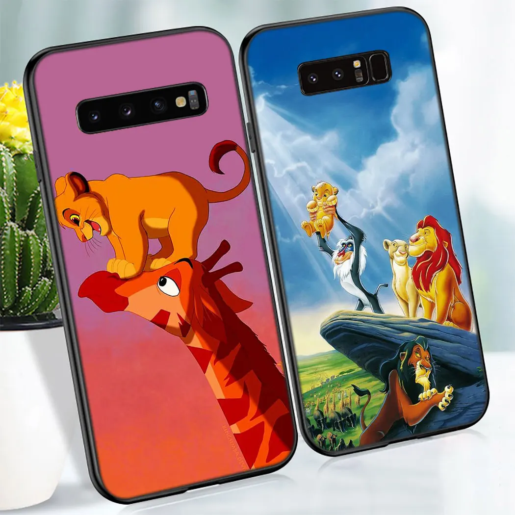 Y42 Lion king Luxury Soft Silicone Case for Samsung Galaxy Note 8 9 S10 S9 S8 Plus Lite S10E S6 S7 Edge | Мобильные телефоны и