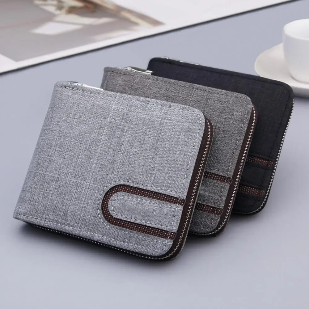 

Men New Fashion Bifold Multi Card Slots Wallet Card Cash Short Holder Coin Purse Multi-slots Business Men Folding Wallet
