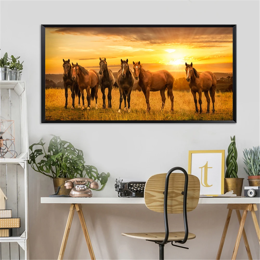 Большие плакаты и принты заката настенные картины для спальни украшение