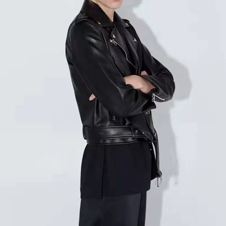 Женская Осенняя мотоциклетная куртка из искусственной кожи 2019 | одежда