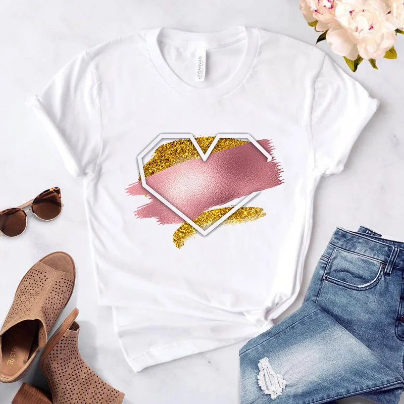 

Ladies T-shirt harajuku Love Print Female Tee Tops Fashion 90s T Shirt Women Graphic Casual streetwear harajuku Tee shirt femme