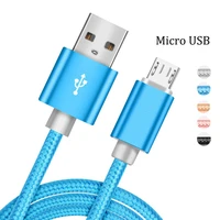 nylon braided micro usb cable charging data wire for huawei y5 y6 y7 y9 prime 2018 honor 7s 7a 7c 8a 8c 8s phone charger cable