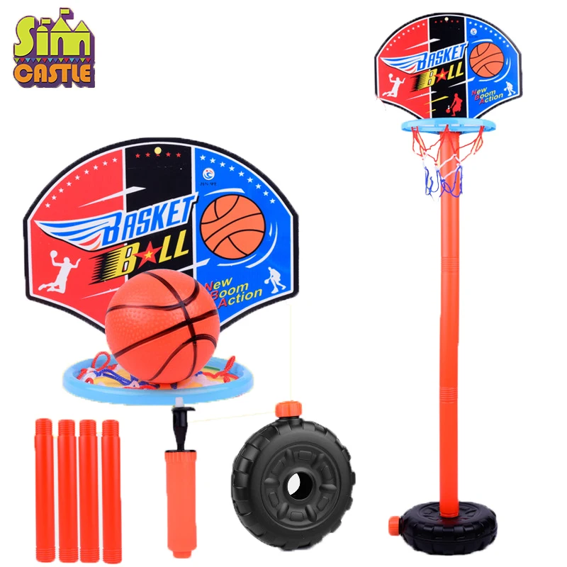 Открытый спортивный набор баскетбол игры регулируемая подставка корзина