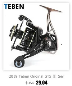 Teben True 8 подшипников 5,2: 1 пресноводная катушка для ловли карпа 2-6000 серии оригинальная резиновая ручка катушки для рыбалки
