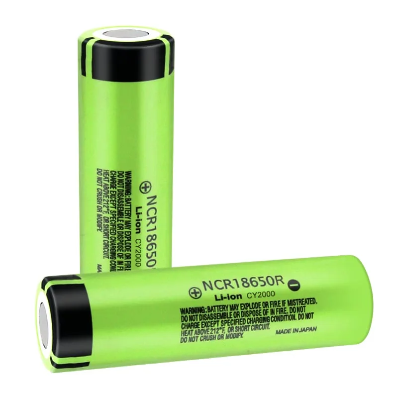 

JOUYM 18650 Battery 100% New Original NCR18650R 3.7v 2000mAh Lithium Rechargeable batteries For Flashlight